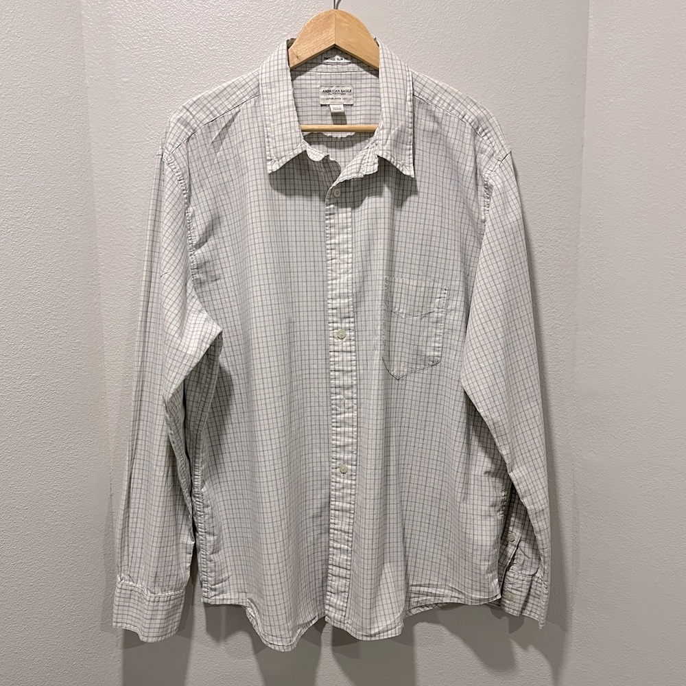 Men’s American Eagle Outfitters Vintage Slim Fit Button Up Shirt - XXL